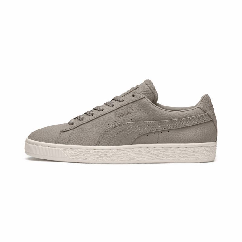 Basket Puma Suede Classic Shearling Femme Blanche Soldes 899COPDX